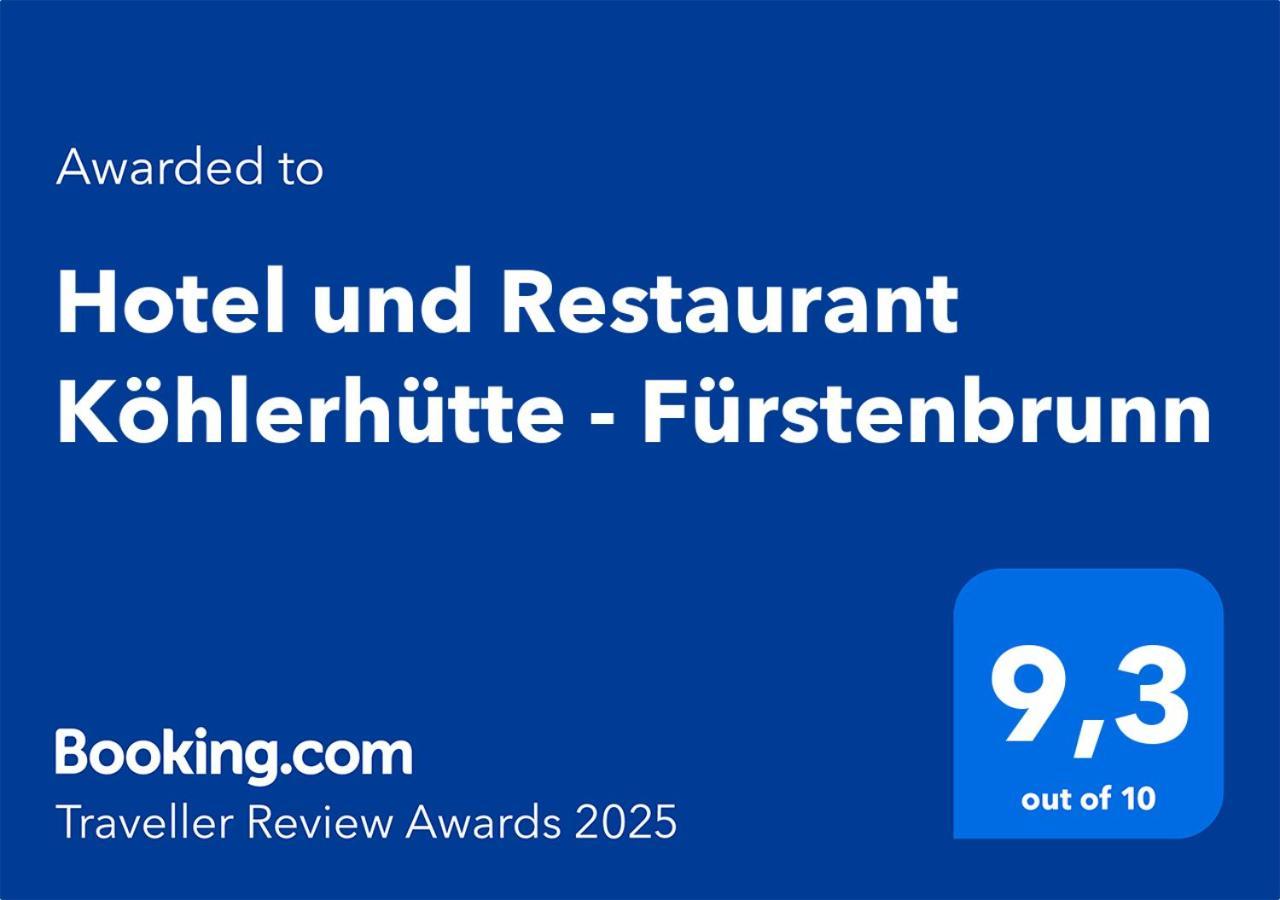 Hotel Und Restaurant Koehlerhuette - Fuerstenbrunn Beierfeld Exterior foto